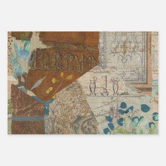 Elegant Rustic  Texture Decoupage Inpakpapier Vel (Voorkant 2)