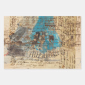 Elegant Rustic  Texture Decoupage Inpakpapier Vel (Voorkant 3)