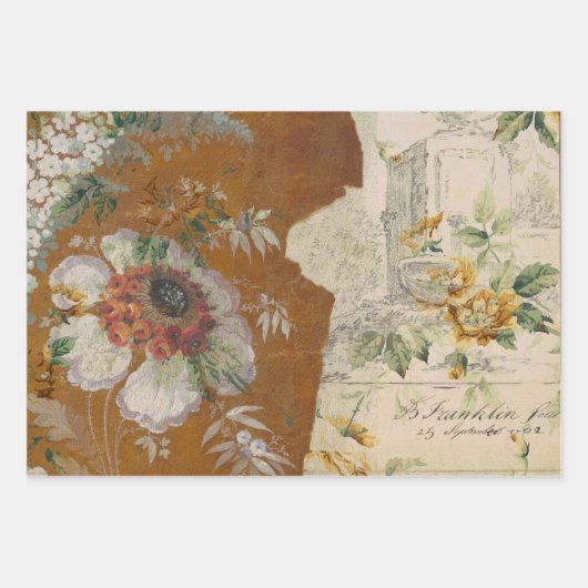 Elegant Rustic  Texture Decoupage Inpakpapier Vel (Voorkant)