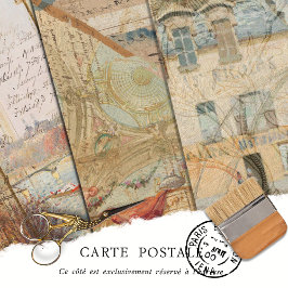 Elegant Rustic  Texture Decoupage Inpakpapier Vel