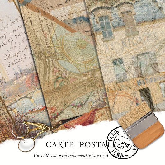 Elegant Rustic  Texture Decoupage Inpakpapier Vel
