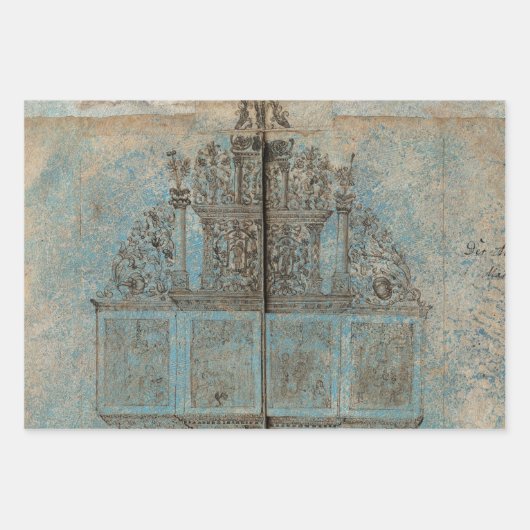 Elegant Rustic Texture Decoupage Inpakpapier Vel (Voorkant 2)