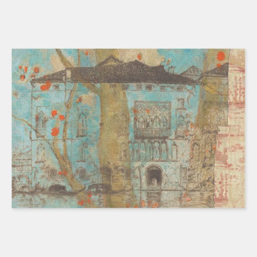 Elegant Rustic Texture Decoupage Inpakpapier Vel (Voorkant)