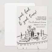 Elegant Rustic Thanksgiving Dinner Kaart (Voorkant / Achterkant)