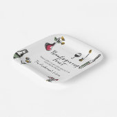 Elegant Rustic Thanksgiving Dinner Papieren Bordje (Gebogen)