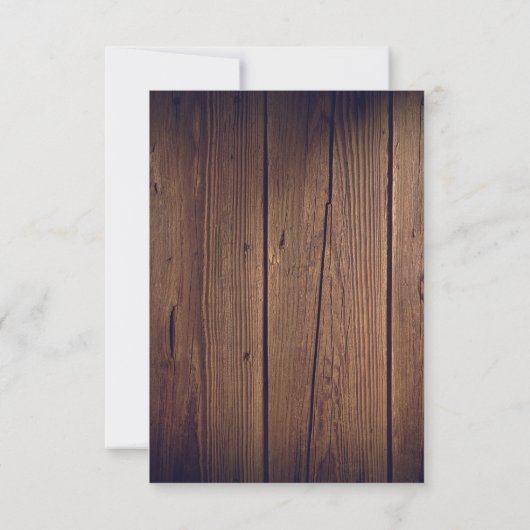 Elegant Rustic Typografie No Photo Wedding Save The Date (Achterkant)