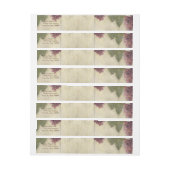 Elegant Rustic Vineyard Winery Fall Wedding Adreslabel Wikkel (Vel)