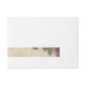 Elegant Rustic Vineyard Winery Fall Wedding Adreslabel Wikkel (Voorkant)