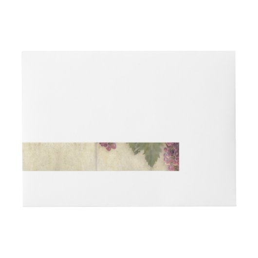 Elegant Rustic Vineyard Winery Fall Wedding Adreslabel Wikkel (Voorkant)