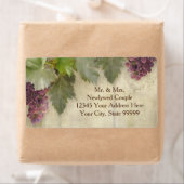 Elegant Rustic Vineyard Winery Fall Wedding Etiket (Insitu)