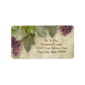 Elegant Rustic Vineyard Winery Fall Wedding Etiket (Voorkant)