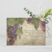 Elegant Rustic Vineyard Winery Herfst Couples Show Kaart (Staand voorkant)