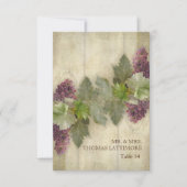 Elegant Rustic Vineyard Winery Herfst Place Card Kaart (Voorkant)