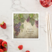 Elegant Rustic Vineyard Winery Herfst Reception Servetten (Insitu)