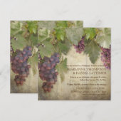 Elegant Rustic Vineyard Winery Herfst Rehearsal Kaart (Voorkant / Achterkant)