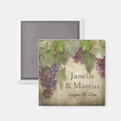 Elegant Rustic Vineyard Winery Herfst Save the Dat Magneet (Voorkant / Achterkant)