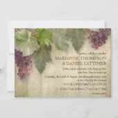 Elegant Rustic Vineyard Winery Stylish Wedding Kaart (Voorkant)