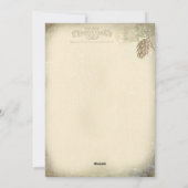 Elegant Rustic Vintage Kerstland Collage Feestdagenkaart (Achterkant)