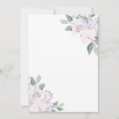 Elegant Rustic Waterverf Leaves & Orchids Wedding Kaart (Achterkant)