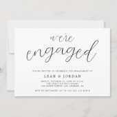 Elegant Rustic We zijn een Betrokken Partij Kaart (Voorkant)