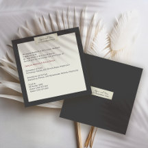 Elegant Rustic Wedding Invitation