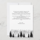 Elegant Rustic Wedding Photo Bedankkaart (Achterkant)