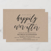 Elegant Rustic Wedding Rehearsal Dinner Invites Kaart (Voorkant / Achterkant)