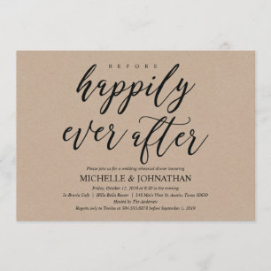 Elegant Rustic Wedding Rehearsal Dinner Invites Kaart
