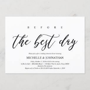Elegant Rustic Wedding Rehearsal Dinner Invites Kaart