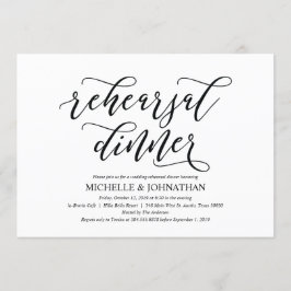 Elegant Rustic Wedding Rehearsal Dinner Invites Kaart