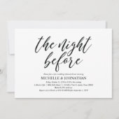 Elegant Rustic Wedding Rehearsal Dinner Invites Kaart (Voorkant)