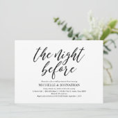 Elegant Rustic Wedding Rehearsal Dinner Invites Kaart (Staand voorkant)