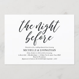Elegant Rustic Wedding Rehearsal Dinner Invites Kaart