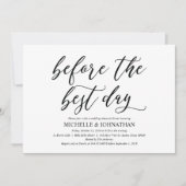 Elegant Rustic Wedding Rehearsal Dinner Invites Kaart (Voorkant)