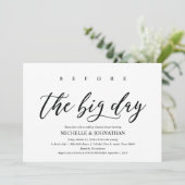 Elegant Rustic Wedding Rehearsal Dinner Invites Kaart (Staand voorkant)