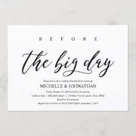 Elegant Rustic Wedding Rehearsal Dinner Invites Kaart