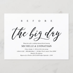 Elegant Rustic Wedding Rehearsal Dinner Invites Kaart