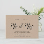 Elegant Rustic Wedding Rehearsal Dinner Invites Kaart (Staand voorkant)
