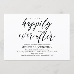 Elegant Rustic Wedding Rehearsal Dinner Invites Kaart