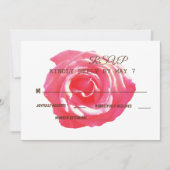 Elegant Rustic Wedding RSVP Kaart (Voorkant)