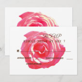 Elegant Rustic Wedding RSVP Kaart (Voorkant / Achterkant)