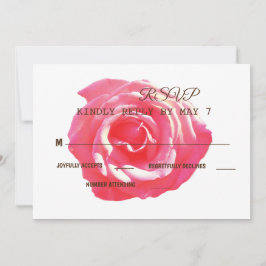 Elegant Rustic Wedding RSVP Kaart