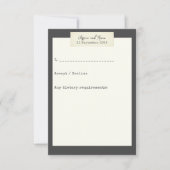 Elegant Rustic Wedding RSVP Kaartje (Voorkant)