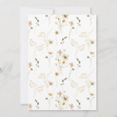 Elegant Rustic Wildflower Moederdag Brunch Kaart (Achterkant)