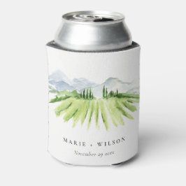 Elegant Rustic Winery Vineyard Mountain Wedding Blikjeskoeler