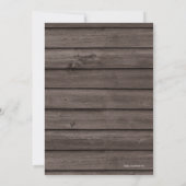 Elegant Rustic Wood Retirement Party Kaart (Achterkant)