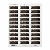 Elegant Rustic Wood String Lights Boho Greenery Etiket (Full Sheet)