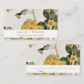 Elegant Rustic Yellow Daffodil Floral Wedding Plaatskaartje (Voorkant / Achterkant)