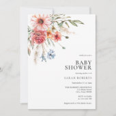 Elegant rustiek Baby shower Kaart (Voorkant)