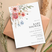 Elegant rustiek Baby shower Kaart